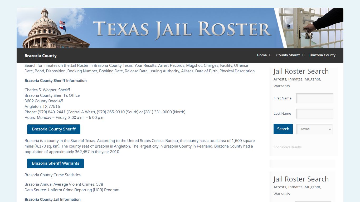 Brazoria County | Jail Roster Search