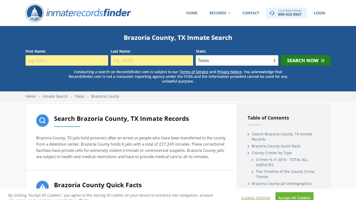 Brazoria County, TX Inmate Lookup & Jail Records Online