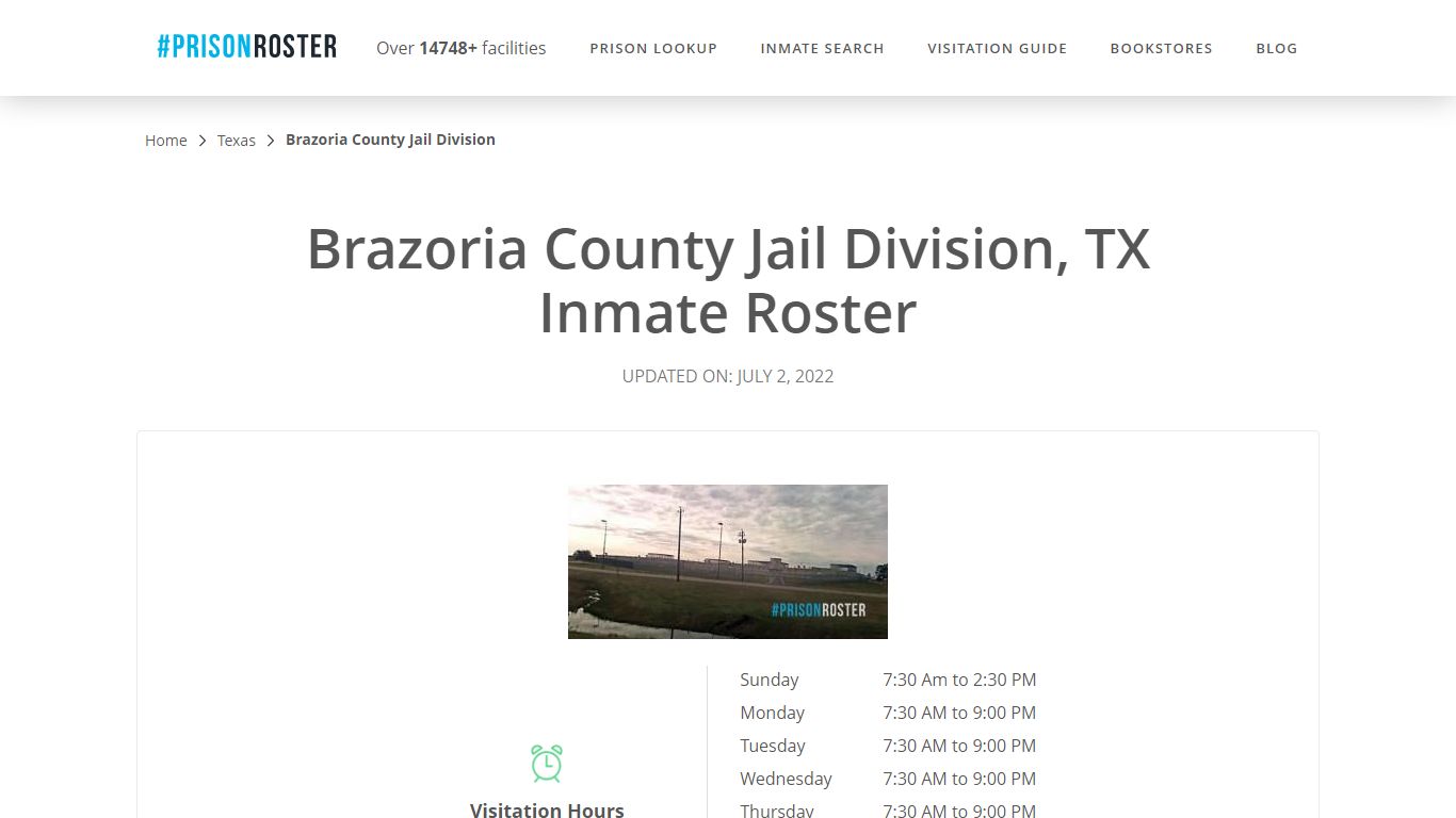 Brazoria County Jail Division, TX Inmate Roster